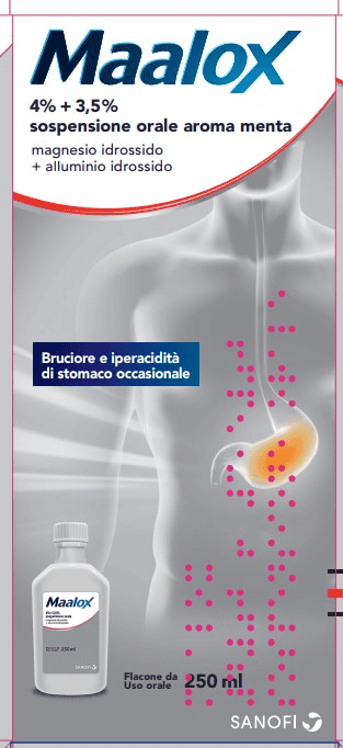 MAALOX*OS SOSP 250ML 4+3,5% ME